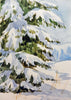 Pine Tree Under Snow