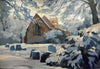 Snowy Morning in Upper Hopton (print)