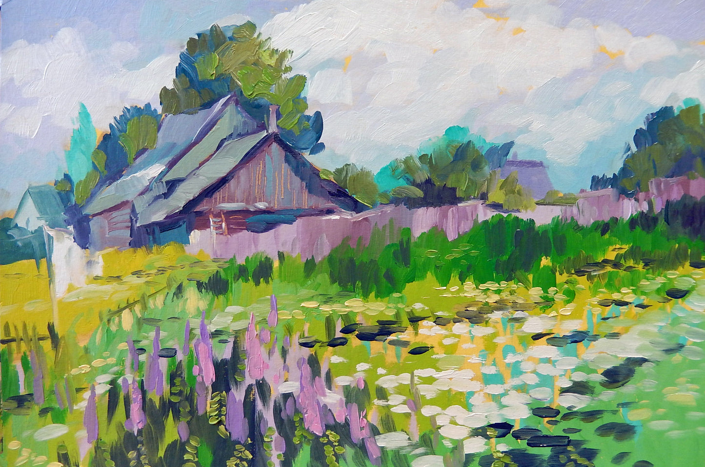 Summer Meadows and an Old Barn
