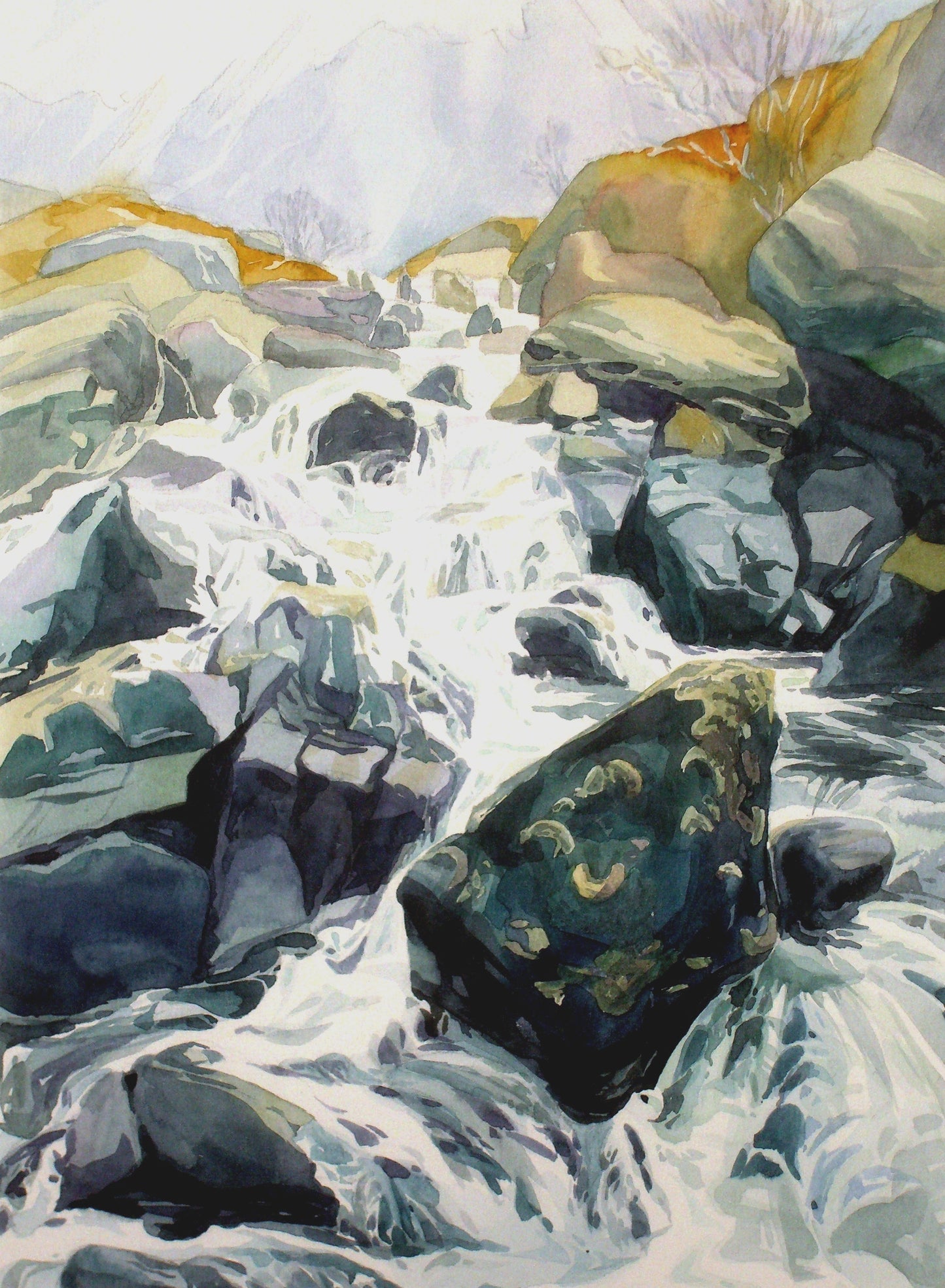 The Glyderau and Y Garn (greeting card)