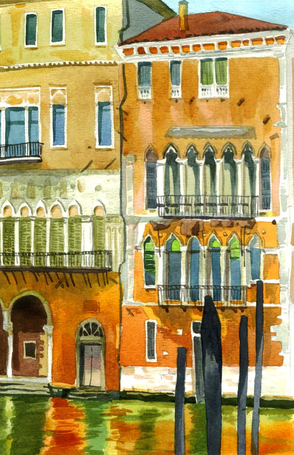 Venetian Houses (Giclée Print)