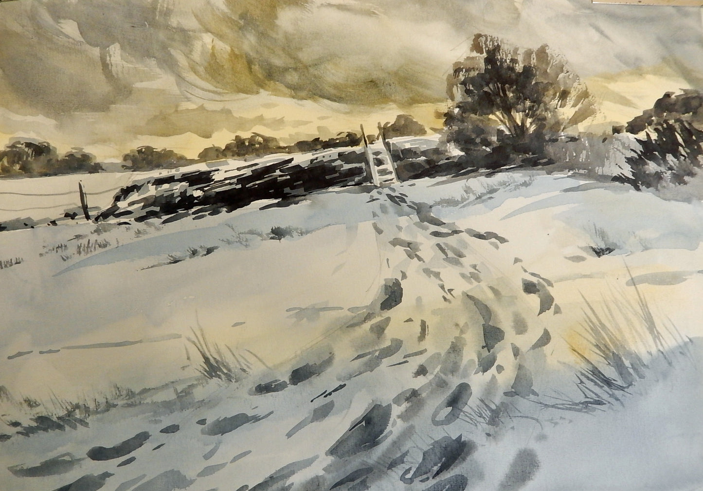 After the Snow Storm, Watercolour